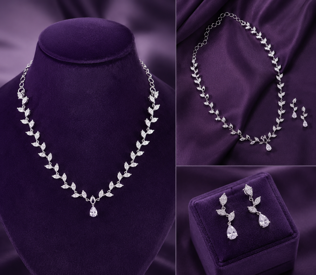 premium women's White Radiance Necklace