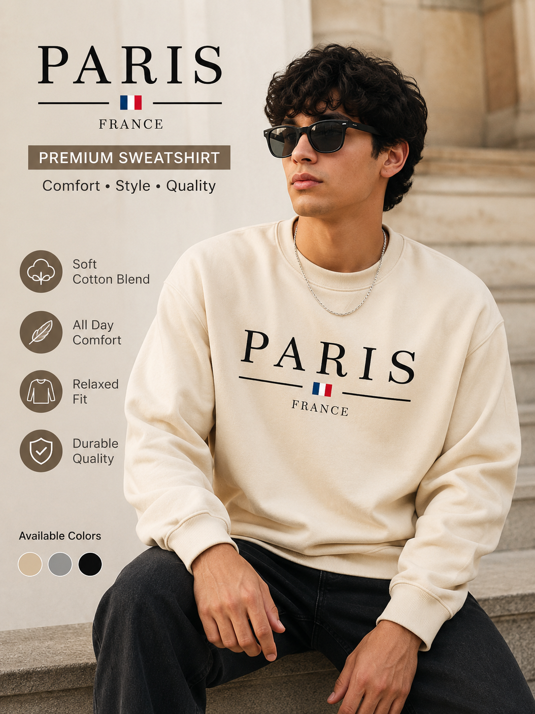 fleece Men's Sweatshirt  Pullover
