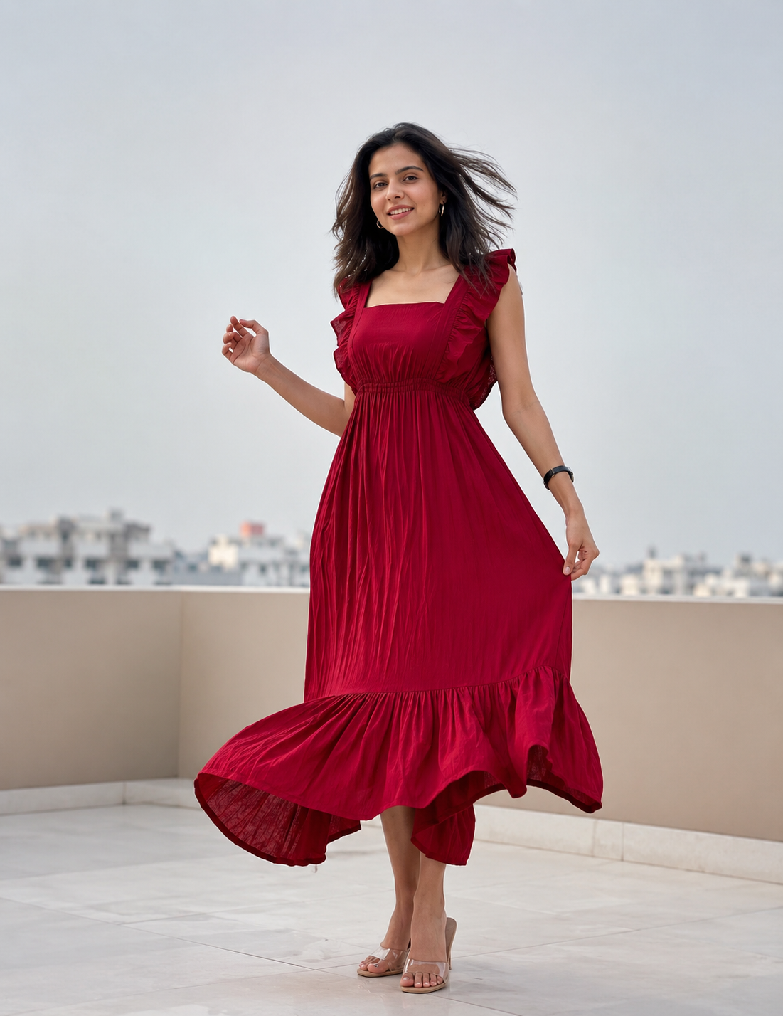 Trending Maroon Dress For Women's