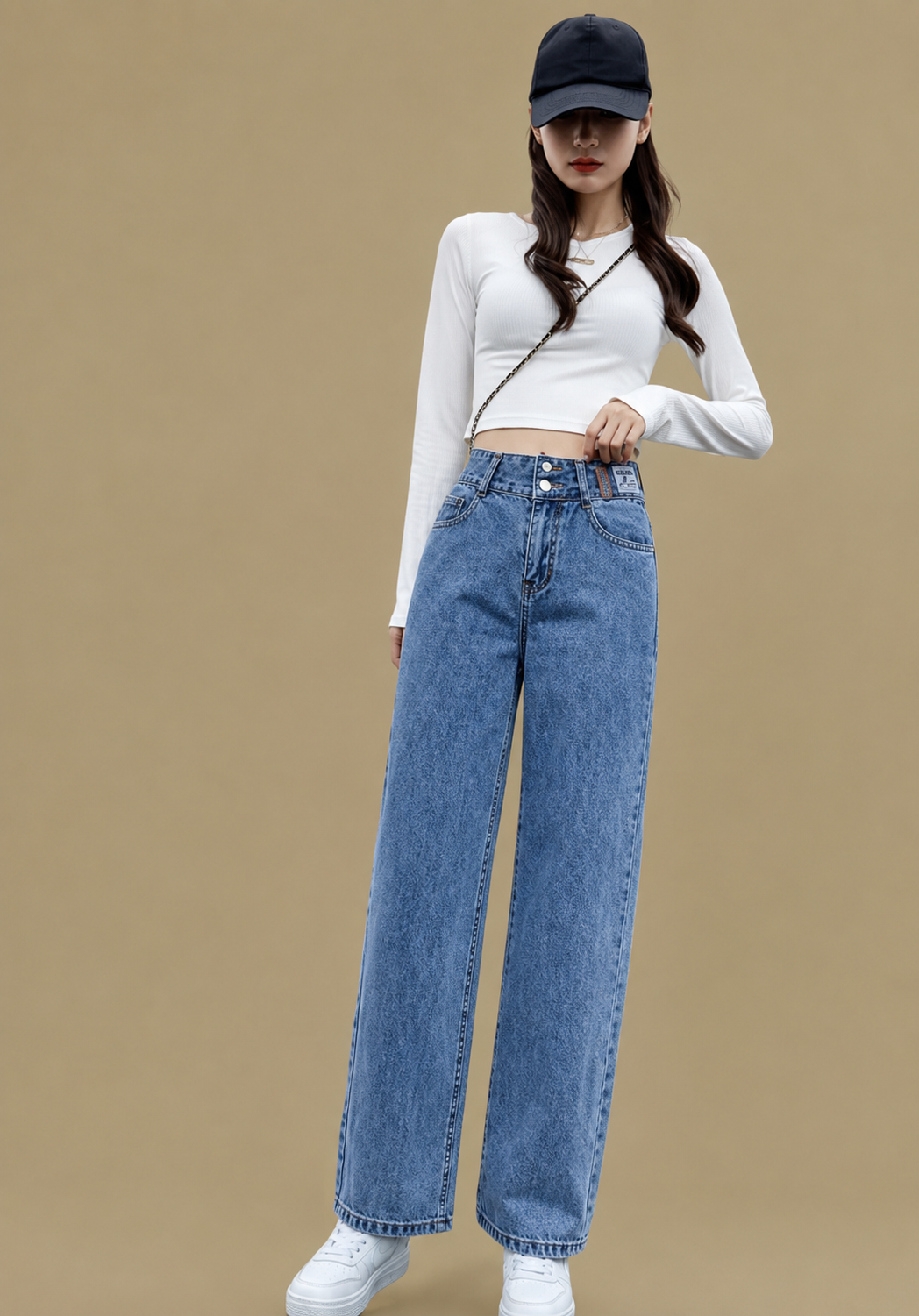 Women & Girl Casual, Solid, Denim Jeans high Rise Regular Fit In Color Light Blue