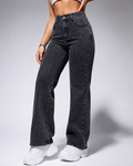 WOMEN'S STRAIGHT FIT BLAST WASH JEANS FOR WOMEN