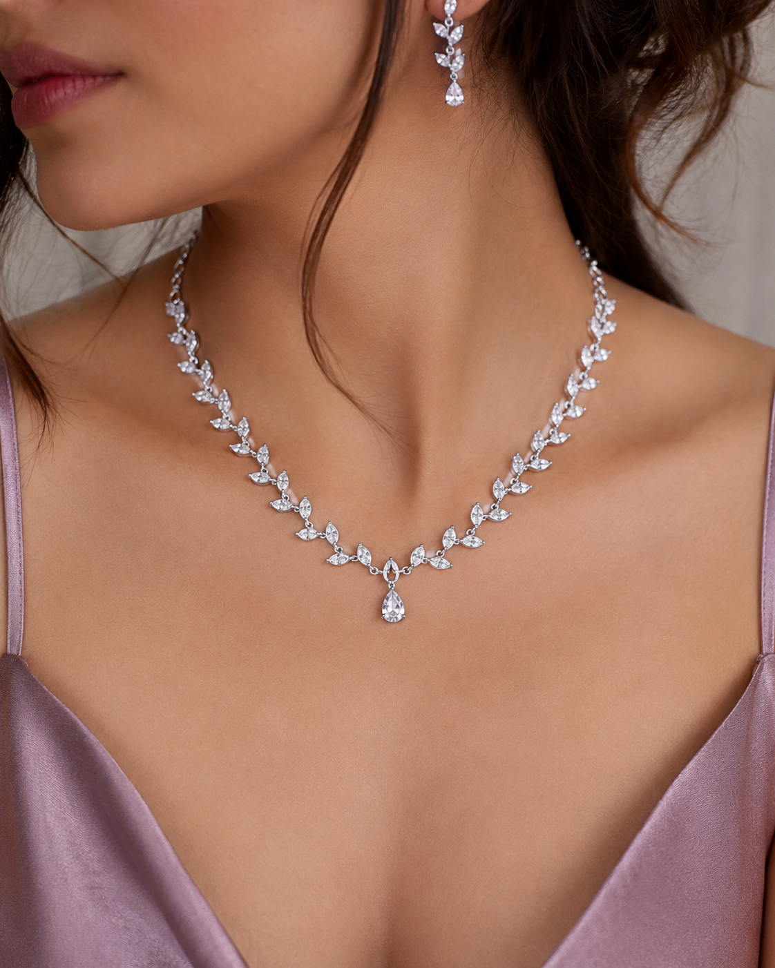 premium women's White Radiance Necklace