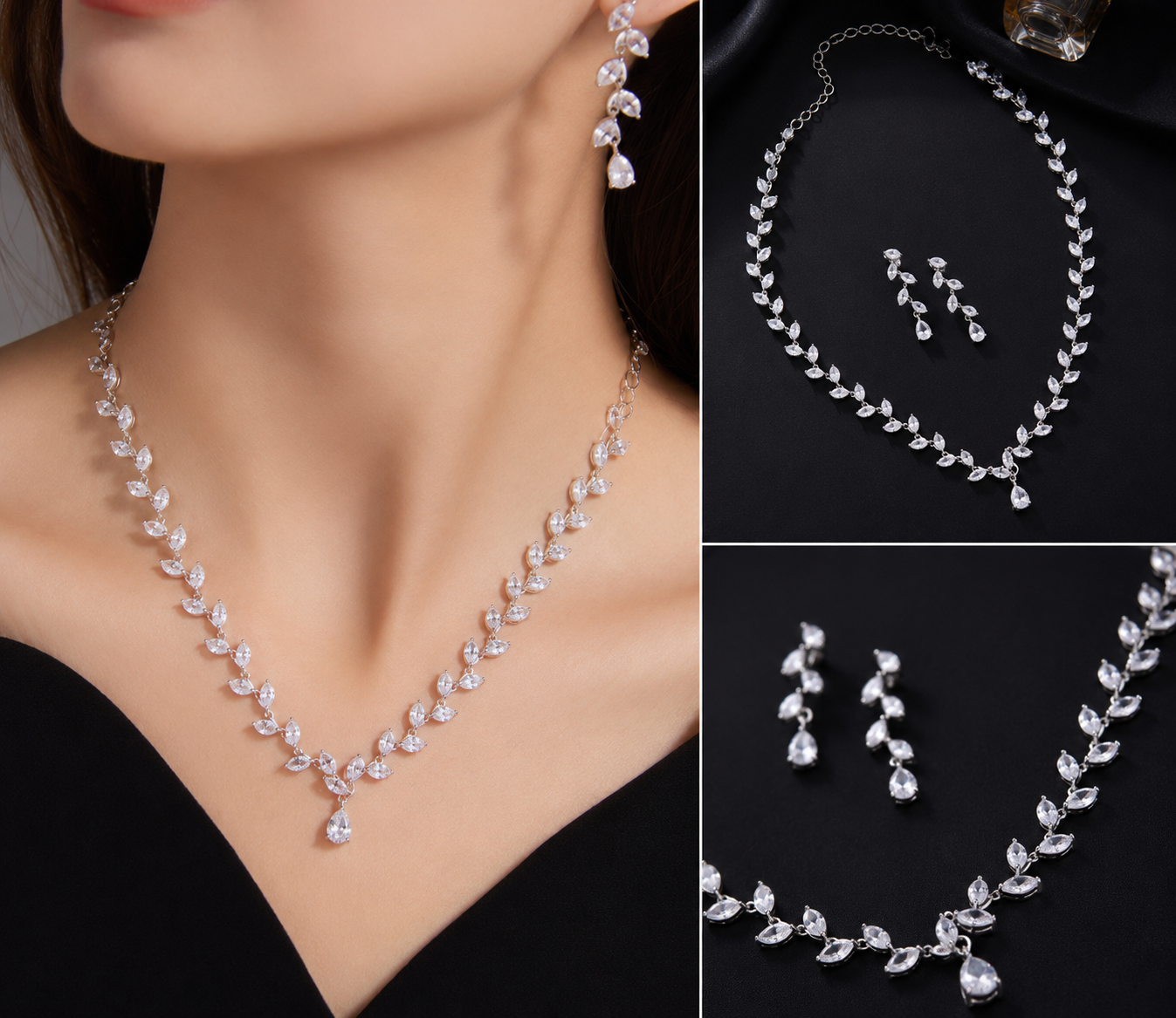 premium women's White Radiance Necklace