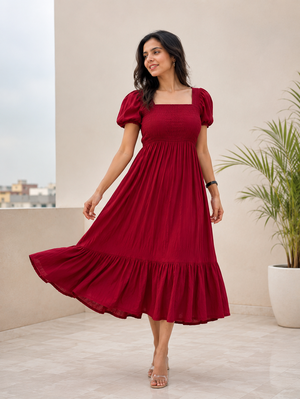Trending Maroon Dress For Women's