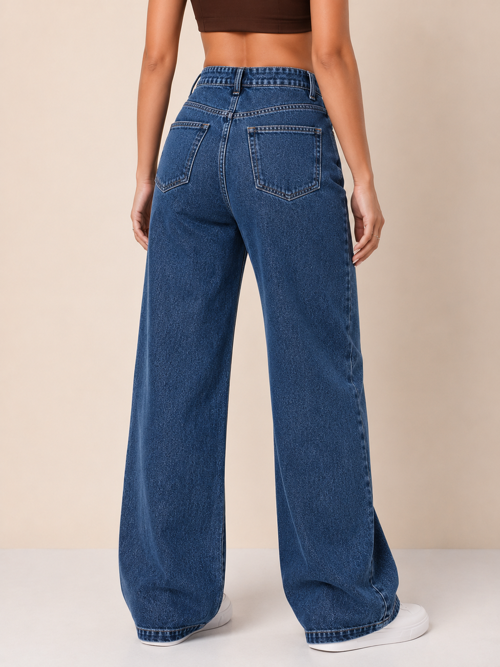 WOMEN'S STRAIGHT FIT BLAST WASH JEANS FOR WOMEN
