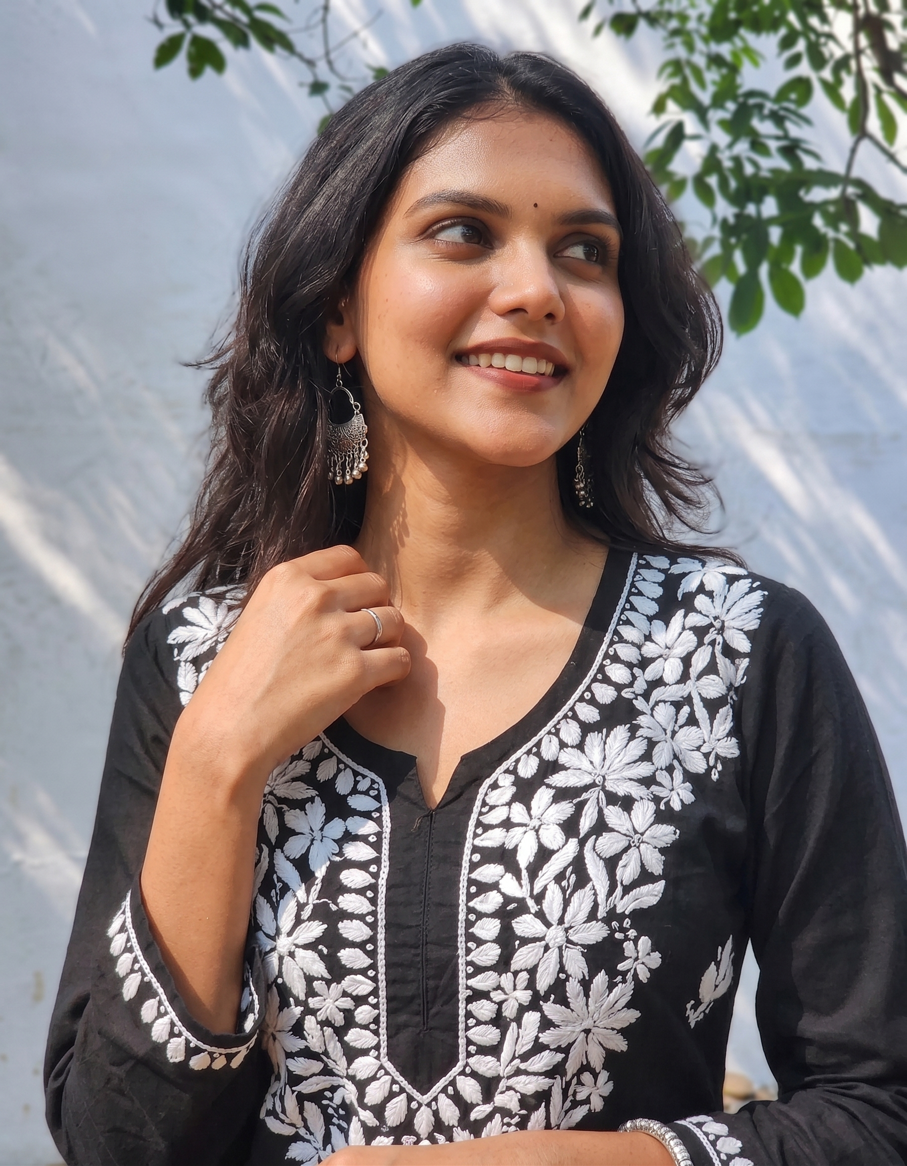 PREMIUM CHIKANKARI NEW CUTE STRAIGHT SHORT KURTI