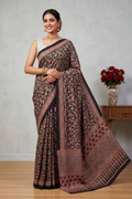 premium Printed Modal Satin Silk Saree