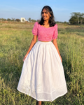premium Cotton Candy Skirt Set Pink