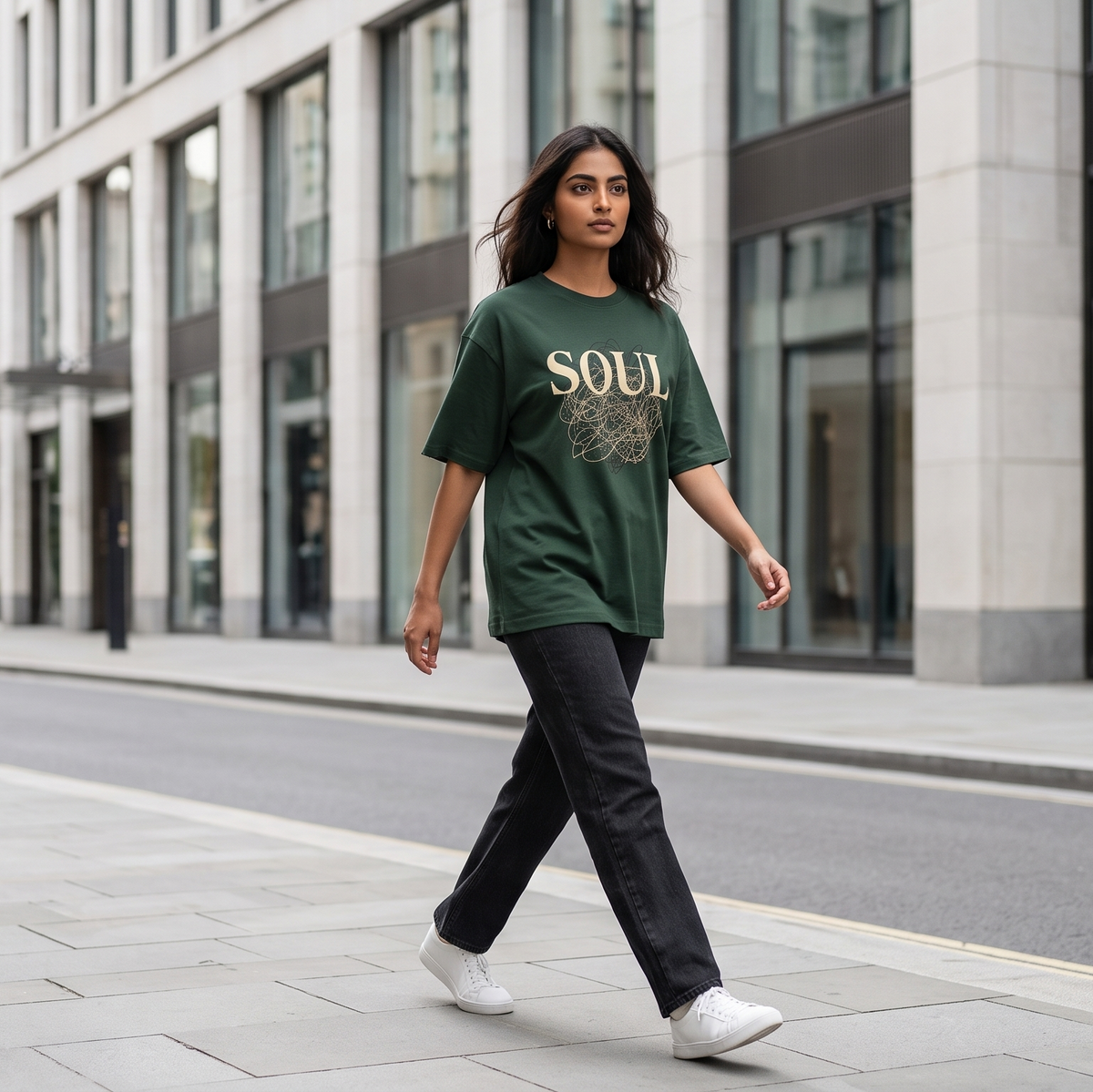 Oversized cotton t-shirt for men and women