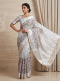 premium Banarasi Tissue Embroidery saree