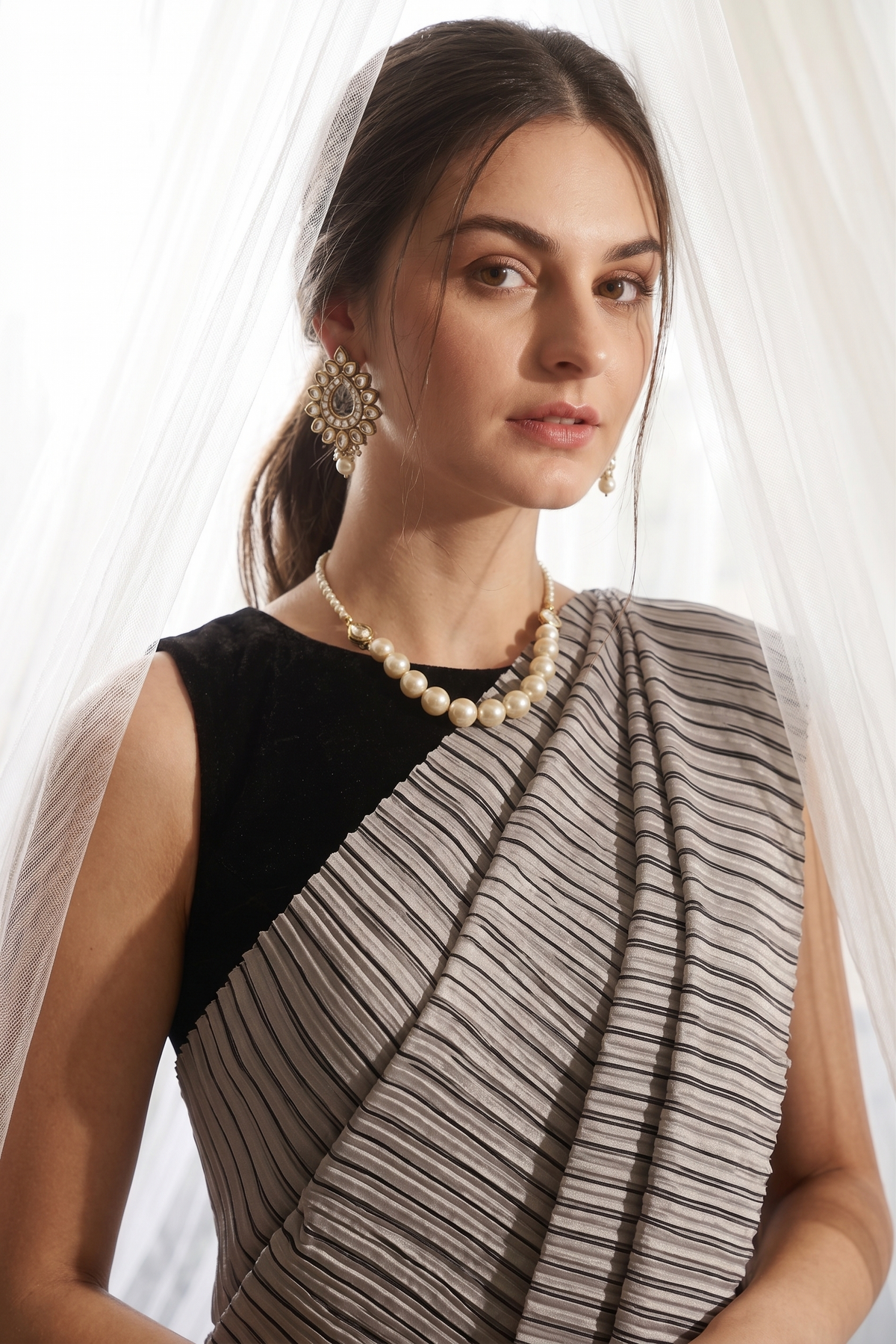 premium DESIGNER CRUSH SAREE
