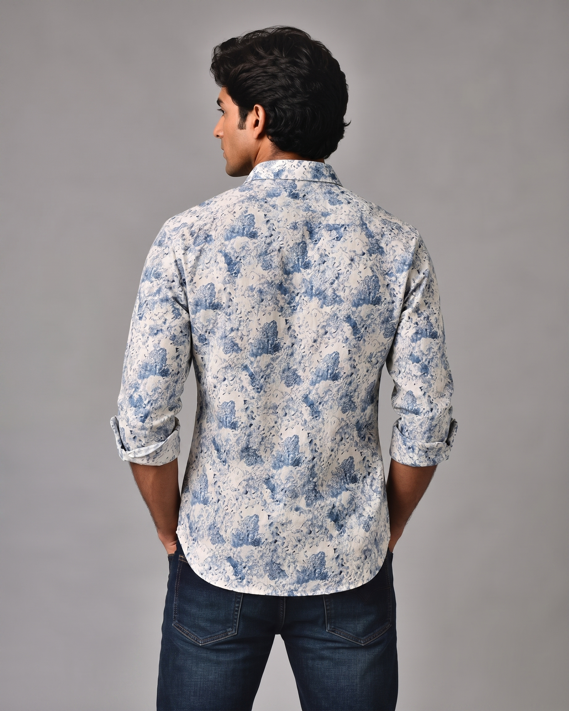 Chevron Men Casual Fancy Printed Shirt