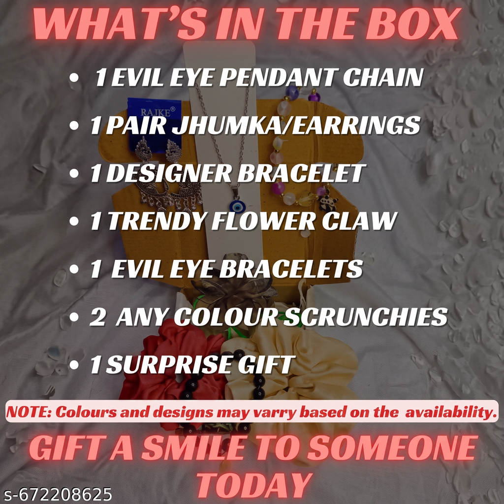 8 piece gift for Women & Girls–Stylish Jewellery Combo Jewellery Gift Hamper for Girls