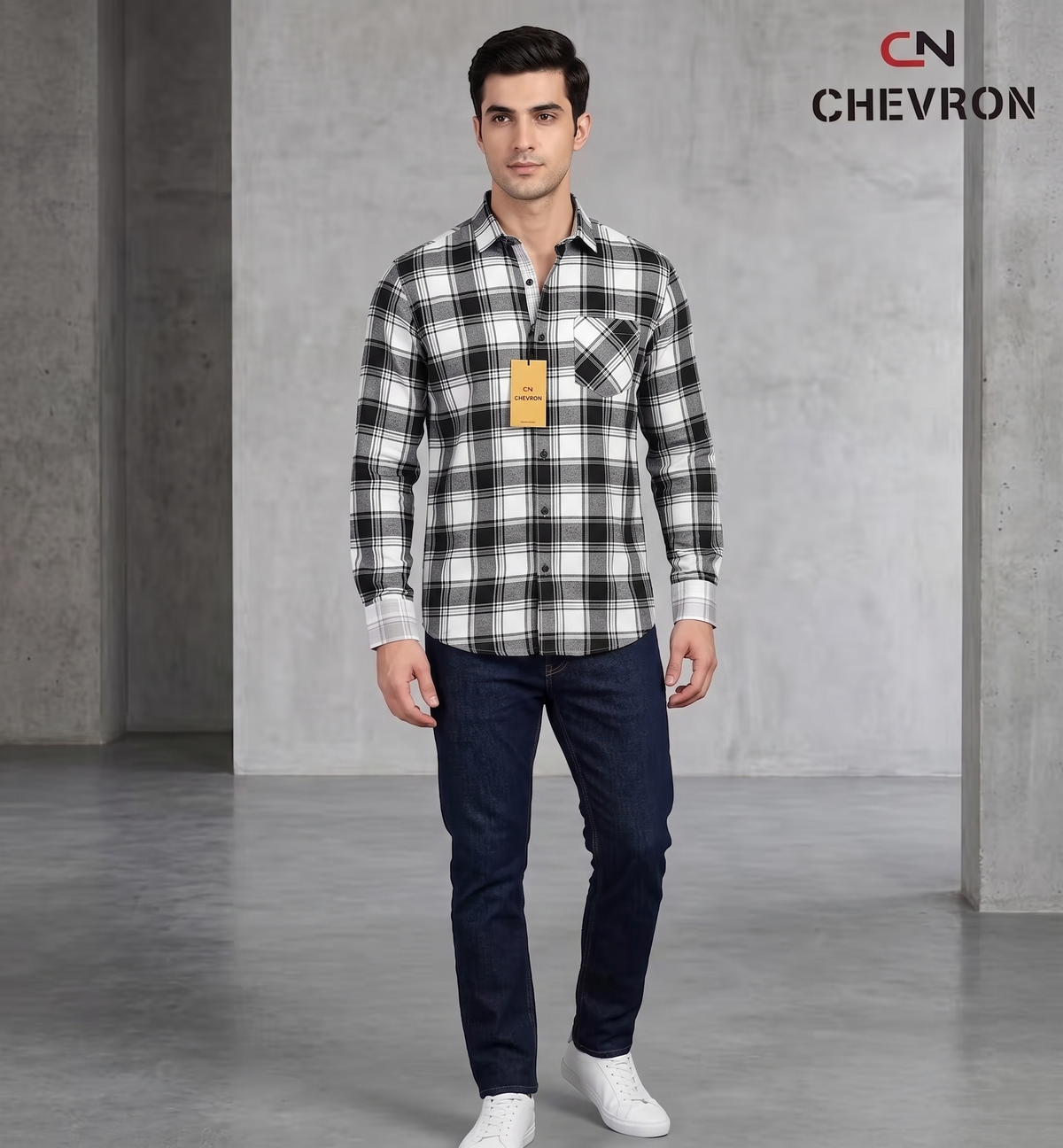 Men Checks Shirt