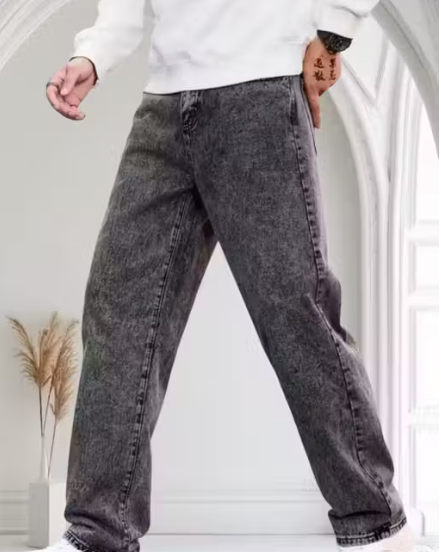 premium Grey Straight Fit Jeans For Men And Boys