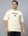 one piece oversized anime tee | anime design | baggy cotton men t-shirt | Beige | anime oversize t-shirt