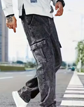 6 pocket cargo-fit jeans for mens
