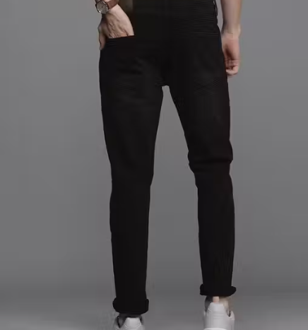 premium Men Slim Fit Mid-Rise Light Fade Jeans