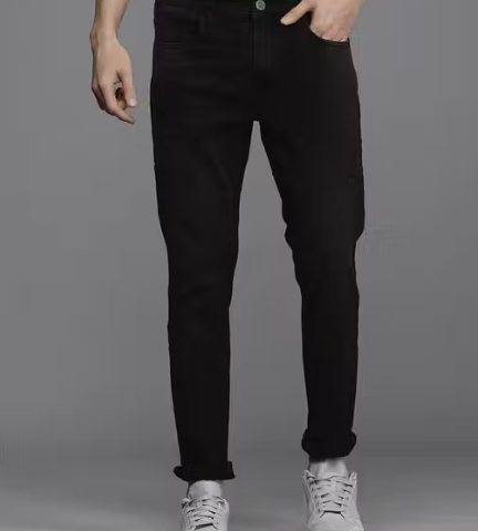 premium Men Slim Fit Mid-Rise Light Fade Jeans
