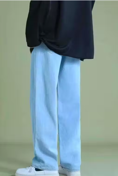 Light Blue Straight Fit Jeans
