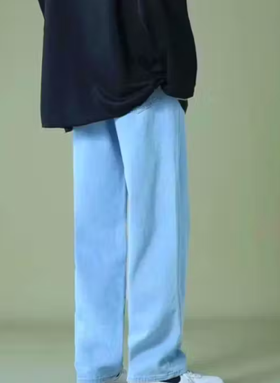Light Blue Straight Fit Jeans