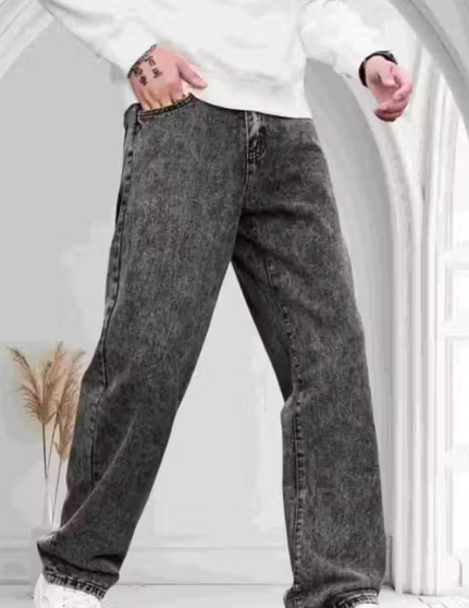 premium Grey Straight Fit Jeans For Men And Boys