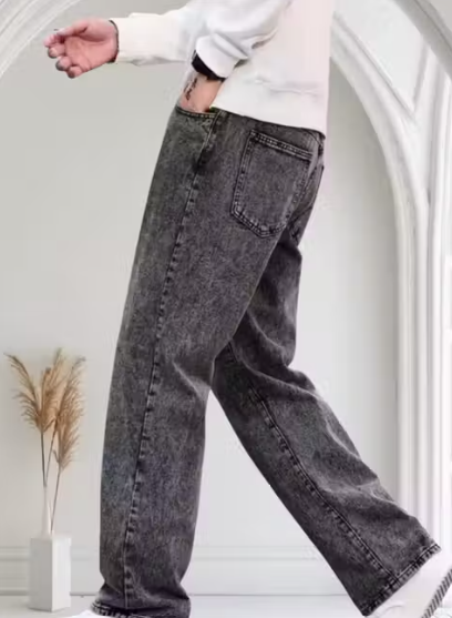 premium Grey Straight Fit Jeans For Men And Boys