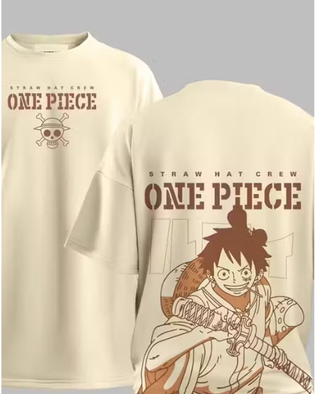 Oversized T shirts for Men back printed anime oversize back print tshirt