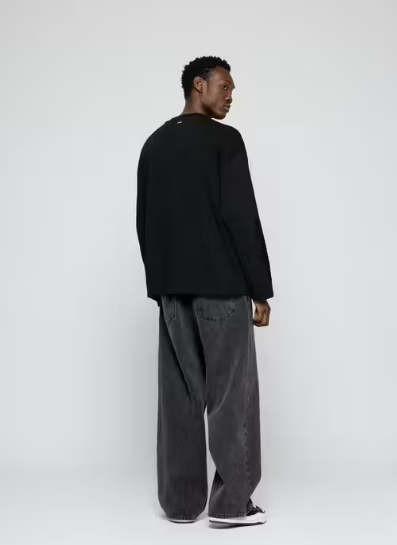 stylish black baggy jeans for mens