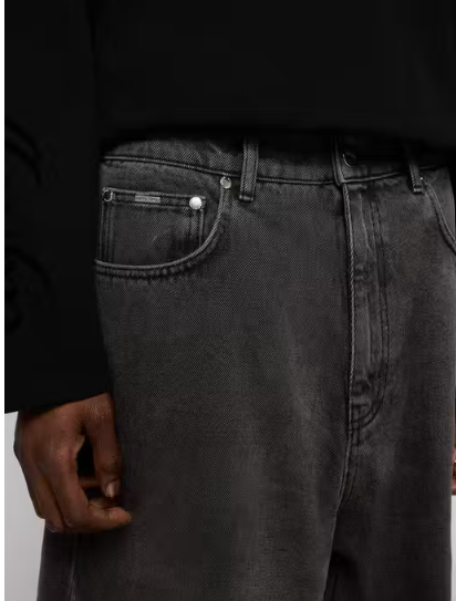 stylish black baggy jeans for mens