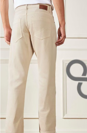 premium beige baggy jeans for mens
