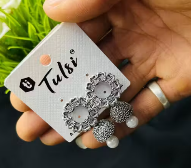premium oxidised Silver Plated Earrings ( Combo Of 6)