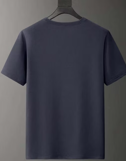grey Mens casual  round neack t-shirt