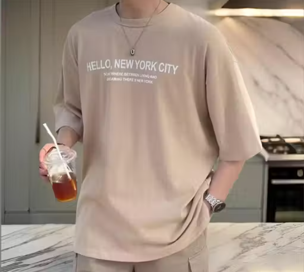 Men's Fashion Printed T-Shirt, Casual Wear, Streetwear Style, Graphic Tee