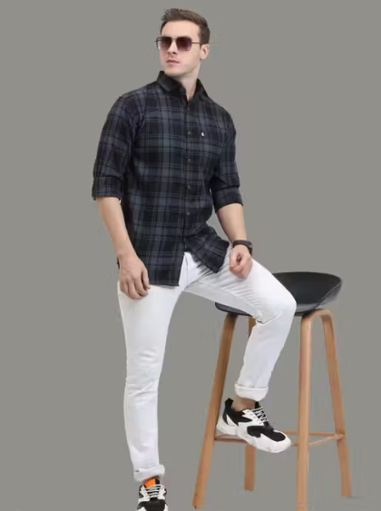 premium AIDAN PAUL COTTON SHIRT FOR MEN