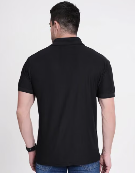 Flora Shine Latest Trendy Men Onion Pink Half Sleeve PolyCotton Polo T-Shirt For Men