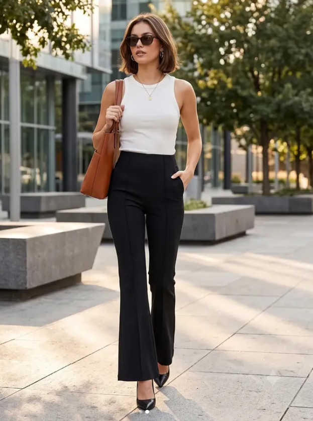 trendy retro women trouser