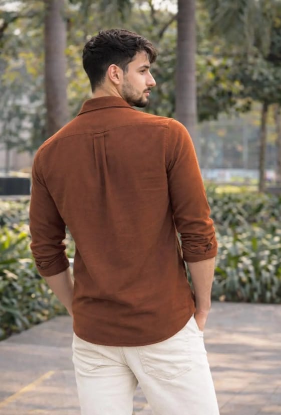 Men’s Shirt Casual Regular Fit Button-Down Stylish Everyday Wear