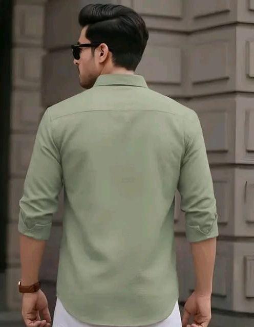 premium  MENS SOLID SHIRT WITH POCKET
