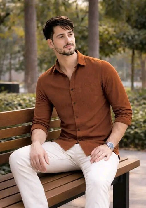 Men’s Shirt Casual Regular Fit Button-Down Stylish Everyday Wear